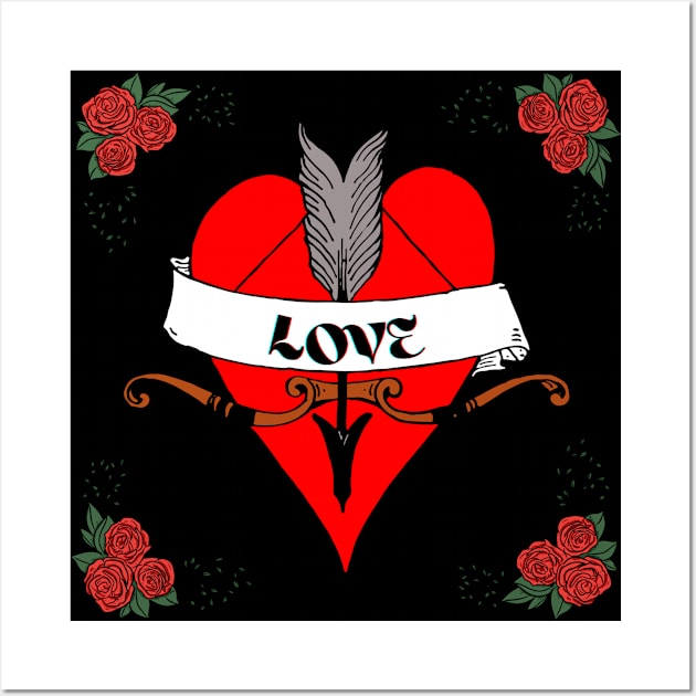 Love On Valentine's Day Wall Art by Sudrajat Art